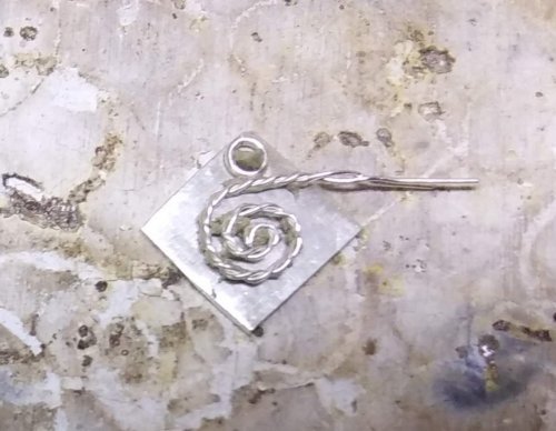 Judy Larson's Tiny Silver Charms part 1 - , Contemporary Wire Jewelry, How To Punch Holes, Hole Punching, Punch A Hole, Texturing, Butane Torch, Soldering, Solder, tiny charms